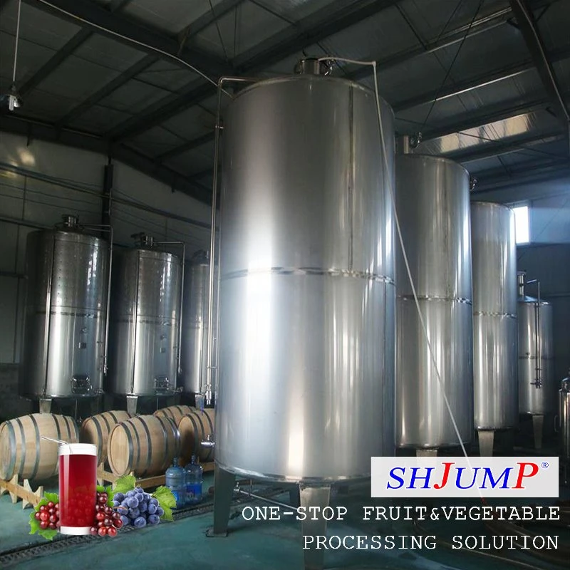 Linha de processamento de suco de uva